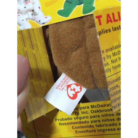 TY Beanie Babies McDonalds International Bears Set of 4-ALL w/ Errors NEW *RARE* - Picture 12 of 16